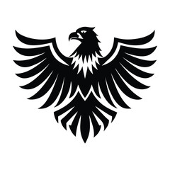 Fototapeta premium Patriotic Eagle vector silhouette