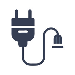 Fototapeta premium Electrical Plug Icon Representing Socket Connector and Power Connection