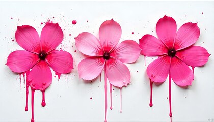 A soft and elegant background featuring hand-painted pink flowers in a delicate, watercolor style—perfect for romantic, feminine, or spring-themed designs.