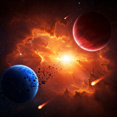 planet in space
