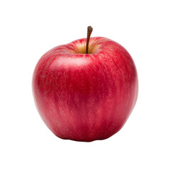 A red apple on a white background, real photo, stock photography, high resolution