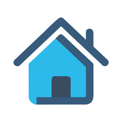 Obraz premium Home Icon - House and Residential Property Symbol