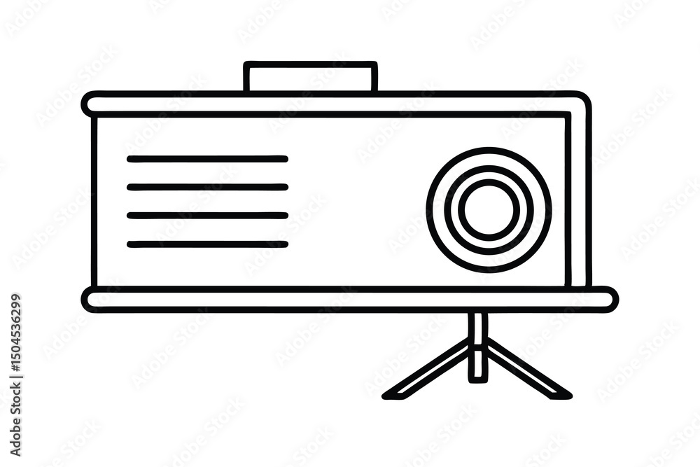 Aufkleber portable projector screen presentation display device
