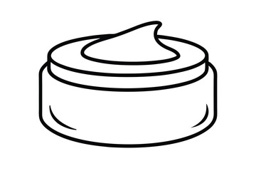 Cream jar skincare cosmetic beauty product container