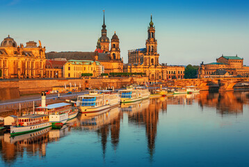 Dresden, the German federal state of Saxony city, river, old europe