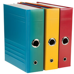 Card ring binder isolate on white background