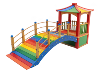 Playground bridge for kid png kids play bridge png playground equipment png children bridge png outdoor play structure png play equipment png transparent background image