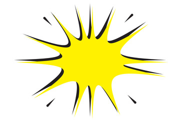 comic brust icon vector. comic book thought icon eps 10