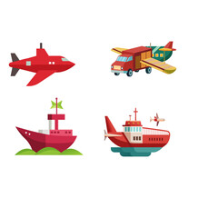 vector illustration of an airplane