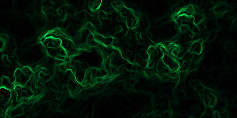 Abstract digital background with faint, glowing green electric lines and fluid. Nebula-inspired void, with glowing filaments and deep. Vivid liquid aquarelle paint paper texture canvas element 