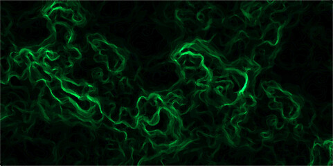 Abstract digital background with faint, glowing green electric lines and fluid. Nebula-inspired void, with glowing filaments and deep. Vivid liquid aquarelle paint paper texture canvas element 