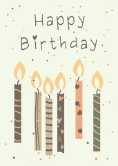 Happy Birthday Card - Balloons and Cupcakes 18