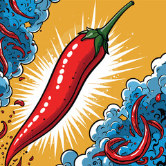 red chili vector for graphic design needs