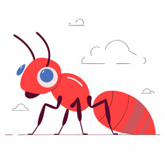 Outline and silhouette art of ant, Pen icon, birds, art Vector set on a white background.