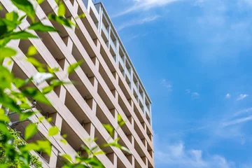 Fotobehang マンション　不動産　青空 © naka