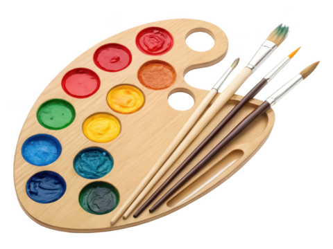 studio artist palette png paint palette png color mixing palette png art tool png painting board png transparent background image