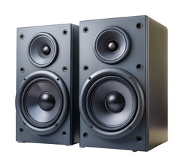 Fototapeta premium Digital sound system PNG studio speaker PNG audio setup PNG music equipment PNG transparent background image