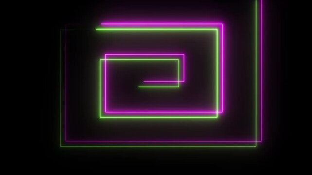 Neon round line.
