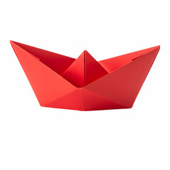 Red Paper Boat Origami Tutorial