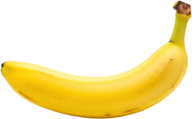 banana fruit isolated on transparent background, fresh and delicious organic food, juicy and healthy fruits