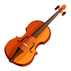 Fototapeta premium violin vector illustration isolated on transparent background