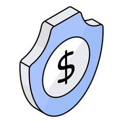 Business Isometric Colored Outline Icons