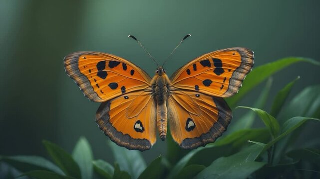 The Tawny Coster is a small butterfly characterized by its leathery wings, commonly seen in grassy and scrubby habitats. This butterfly belongs to a specific family and demonstrates a delicate.