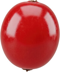 redberry fruit isolated on transparent background, fresh and delicious organic food, juicy and healthy fruits