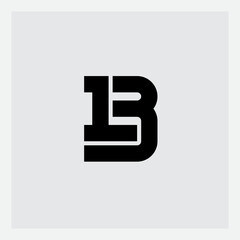 Modern L3 Logo Design: Striking Black Symbol for Tech Startups, Corporate Branding, and Digital Services. Clean Geometric Monogram with Balanced Proportions on Neutral Background.