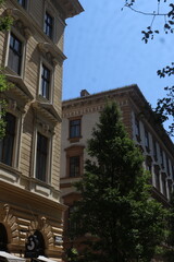 facade of a building in budapest 