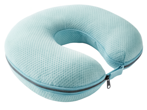 Travel pillow PNG neck cushion PNG airplane travel support PNG comfort accessory PNG transparent background image