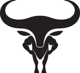 silhouette of a bull logo Silhouette