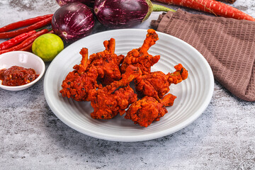 Indian cuisine - spicy Chicken lollipop