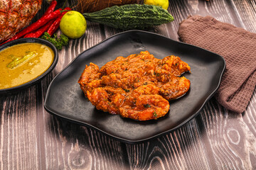 Indian cuisine - Prawns malabar masala