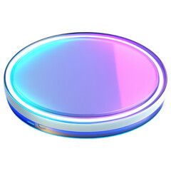 Fototapeta premium Iridescent Glowing Orb, Futuristic Portal, Mysterious Luminescent Object, Sci-Fi Element, Abstract Energy Disc