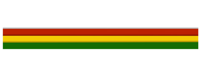 Vibrant Celebration: Juneteenth Simple Striped Graphic in Pan-African Colors, Transparent Background