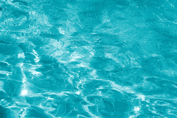  Blue ripped sea water or swimming pool. Crystal clear ocean lagoon bay turquoise or blue azure...
