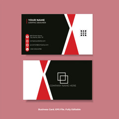 Corporate Geometric Business card design template