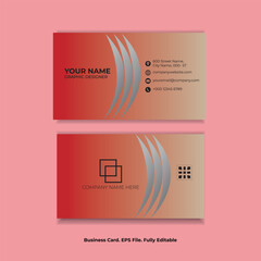 Corporate Geometric Business card design template