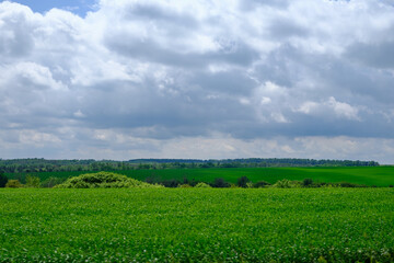 cloudy sky over beautiful landscape