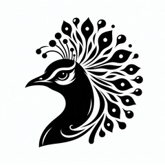 Peacock Vector silhouette