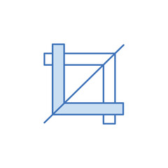 Crop icon design with white background stock illustration