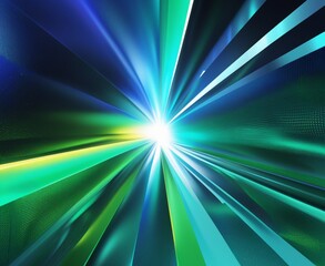 Vibrant Neon Gradient Abstract Background in Emerald & Teal Tones