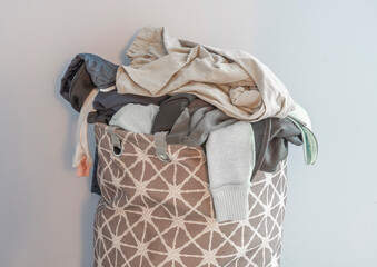 close up on laundry bag