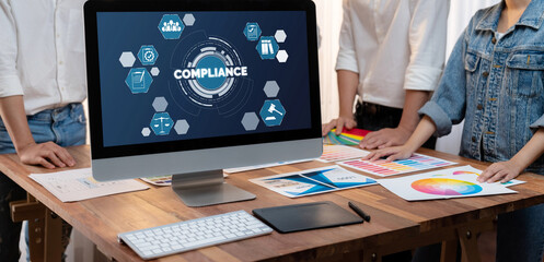 Compliance system for brisk online corporate business to meet quality standard