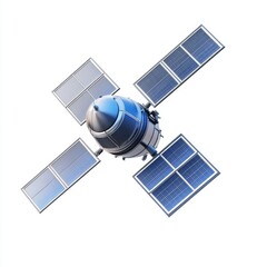 Modern satellite illustration against a plain background.