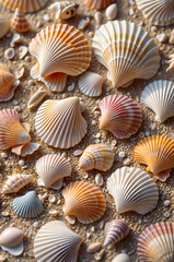 Macro Photography of Shells and Pebbles — Warm Toned Decorative Nature Scene