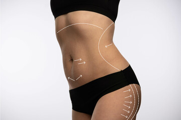 Contouring the Female Body with Contour Arrows in Progress