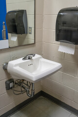 Fototapeta premium close up on sink in bathroom