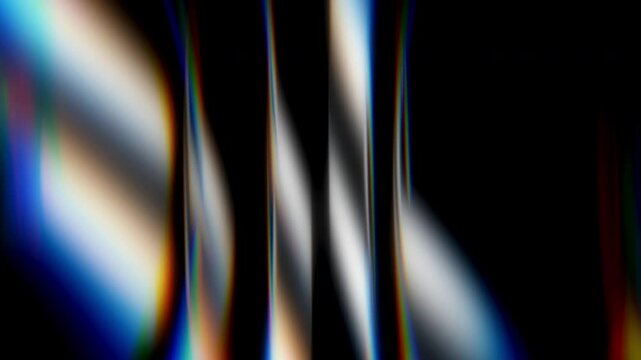 Abstract rainbow light dispersion effect for use as video overlay, glow, or lens flare enhancement